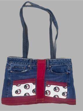 Florida State Seminoles Women’s Jean Shoulder Bag Handmade